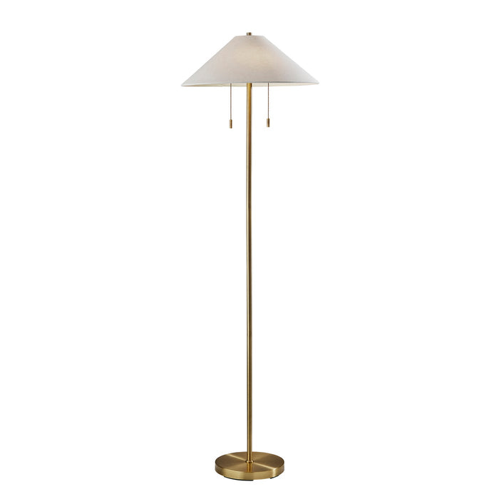 Adesso Claremont Floor Lamp Antique Brass (9401-21)