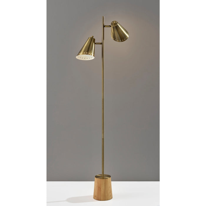 Adesso Josephine Floor Lamp Antique Brass (9411-21)