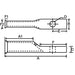 MORRIS 1 Hole Long Barrel Flex Cable Compression Lug #1 #10 (94662)