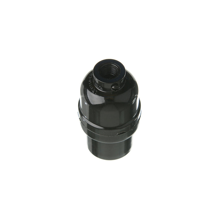 Leviton Medium Base Complete Phenolic Shell Incandescent Lamp Holder Keyless Single Circuit 1/8 IPS Tapped Bushing With Set Screw (95080)