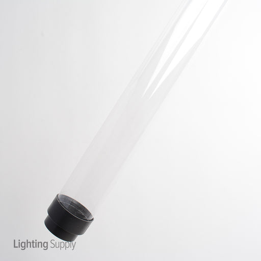 Standard 96 Inch Clear Fluorescent T8 Tube Guard With End Caps (T8-CLRF96)