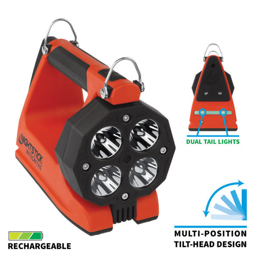 Nightstick Integritas X-Series Intrinsically Safe Rechargeable Lantern-Red (XPR-5582RX)