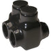 MORRIS 3/0-2 Black Insulated Connector Dual (97117)