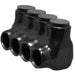 MORRIS 2/0- 4 Black Insulated Connector Single (97534)