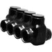 MORRIS 2/0- 4 Black Insulated Connector Dual (97634)