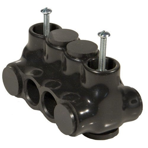 MORRIS 250-2 Black Insulated Connector Mountable Dual (97842)