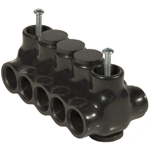 MORRIS 2/0-3 Black Insulated Connector Mountable Dual (97833)