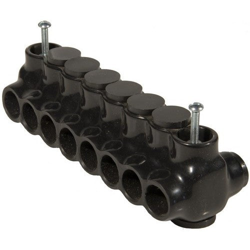 MORRIS 350-6 Black Insulated Connector Mountable Dual Entry (97856)