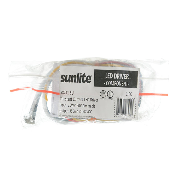 Sunlite  LED Driver 350Ma 100-135Vac 15W Constant Current Dimmable (98211-SU)