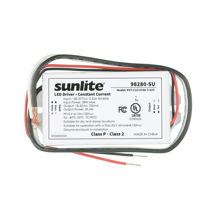 Sunlite 700Ma MV Constant Current LED Driver 38W Dimmable (98280-SU)