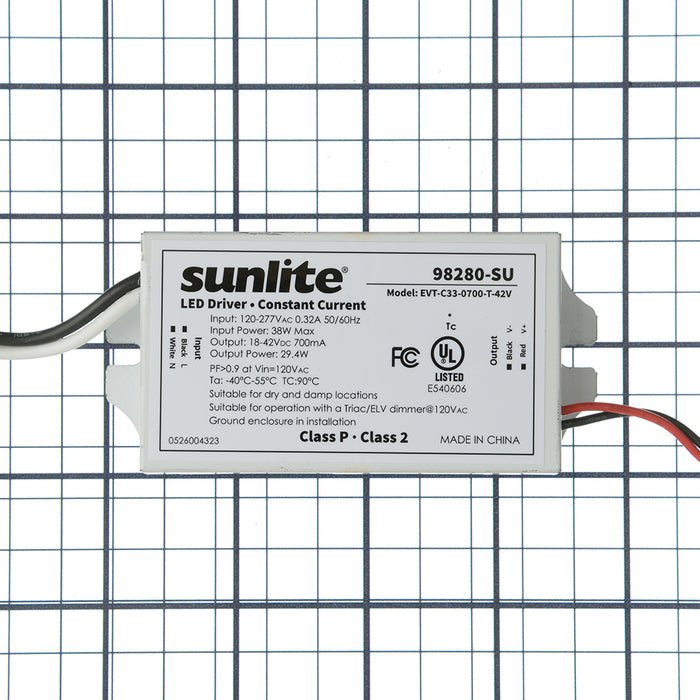 Sunlite 700Ma MV Constant Current LED Driver 38W Dimmable (98280-SU)