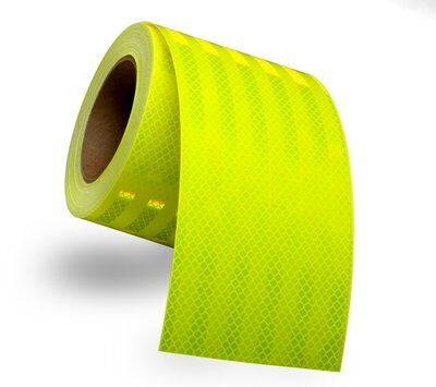 3M - 22375 Diamond Grade Emergency Vehicle Markings 983-23 Fluorescent Yellow-Green 6 Inch X 50 Yard (7100010482)