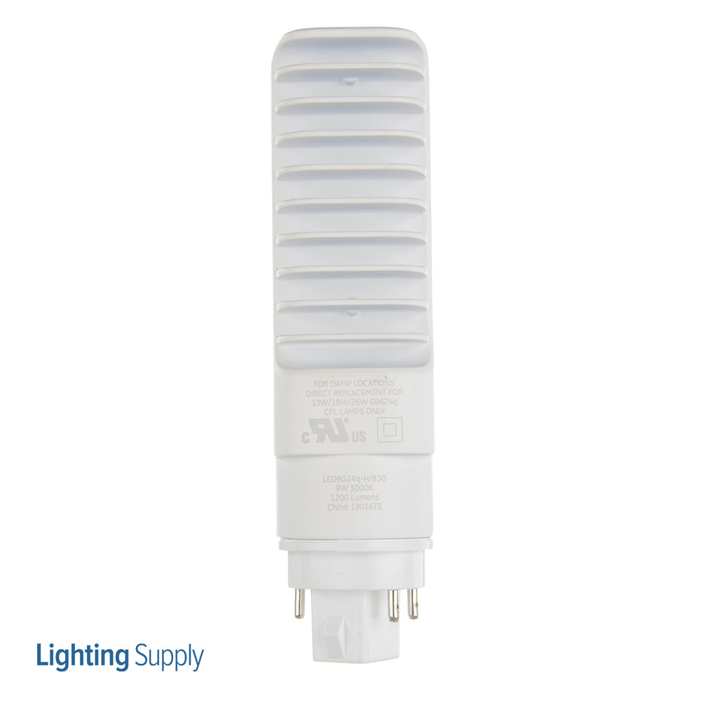 GE 33997 LED9G24Q-H/830 9W LED Replacement For CFL Horizontal ...
