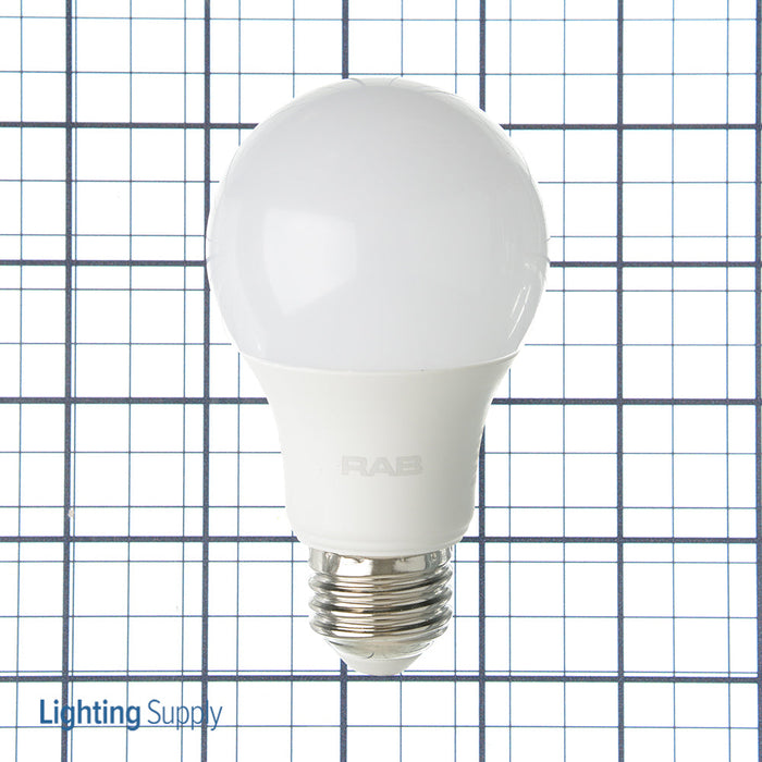 RAB LED Bulb A19 10W 60W Equivalent 800Lm E26 80 CRI 3000K Dimmable (A19-10-E26-830-DIM)