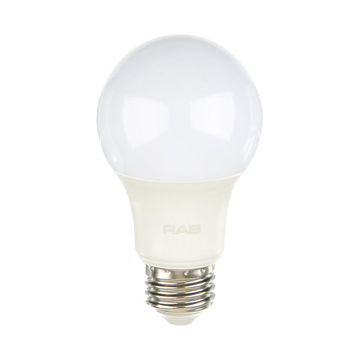 RAB LED Bulb A19 10W 60W Equivalent 840Lm E26 80 CRI 5000K Dimmable (A19-10-E26-850-DIM)