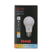 RAB 8W LED A19 Bulb CCT Selectable 2700K/3000K/3500K/4000K/5000K 90 CRI 120V E26 Base (A19-8-9CCT-DIM)