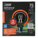 Feit Electric 12W Soft White 2700K A19 E26 Base Dimmable Clear Glass Enhance LED Filament Light Bulb 2-Pack (A1975CL927CA/FIL/2)