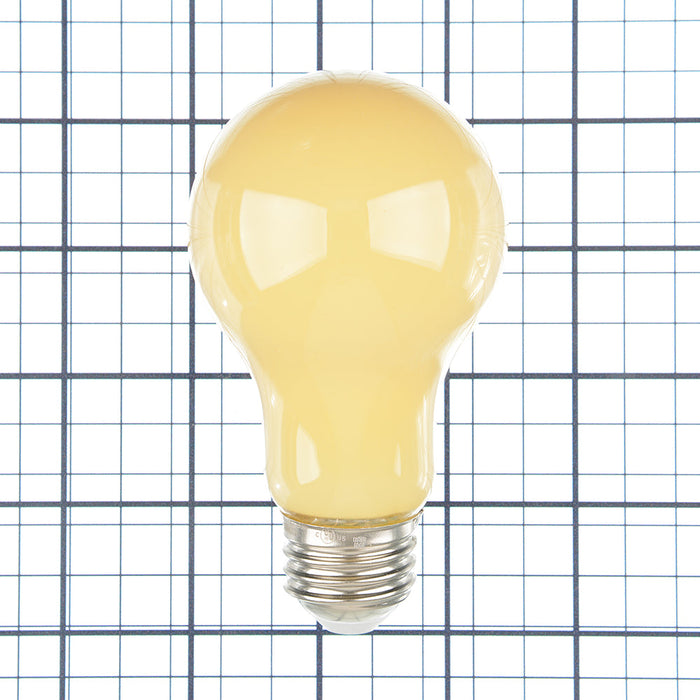 Feit Electric 5W [60W Equivalent] A19 E26 Base Yellow LED Bug Light (A19/BUG/LED/BX)