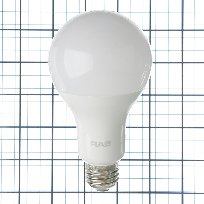 RAB LED A21 23W 150W Equivalent 2600Lm E26 Base 80 CRI 3000K Dimmable Plastic 120V (A21-23-E26-830-DIM)
