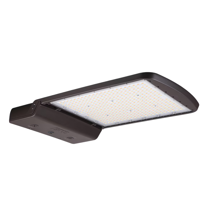 EIKO AAL2-PS300-OS-8FCCT-VDIM LED Area Light PowerSET/ColorSET 300W/240W/180W 3000K/4000K/5000K OpticSET T3/T4/T5 80 CRI 0-10V Dimming 277-480V Bronze (15665)