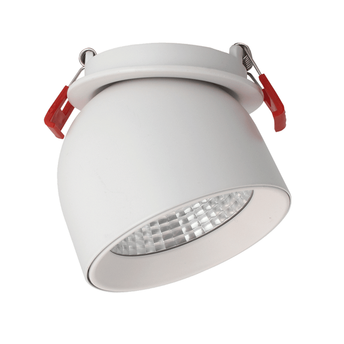 Lotus LED Lights 3 Inch Bullet Floating Gimbal LED 14W CCT Selectable 2700K/3000K/3500K/4000K/5000K White 24 Degree Beam 90 CRI (AD-3-S14W-AR-5CCT-WH-24D)
