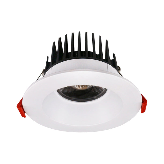 Lotus LED Lights 4 Inch Recessed 15W LED Round White Trim CCT Selectable 2700K/3000K/3500K/4000K/5000K 38 Degree Air-Tight 90 CRI (AD-LED-4-S15W-5CCT-T4RW)