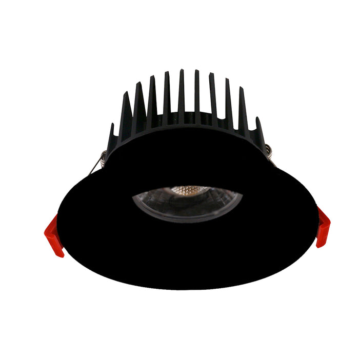 Lotus LED Lights 4 Inch Recessed 15W LED Round Black Trim 2700K 910Lm 38 Degree Air-Tight 90 CRI (AD-LED-4-S15W-27K-T4RB)