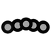 Lotus LED Lights LED Mini Puck Black 1 Inch Regressed 12V 2W 4000K 90 CRI No Connectors 5-Pack (5P-AD108R-4K-BK)