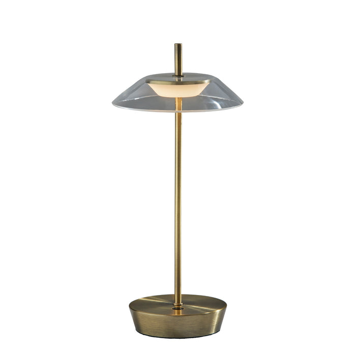Adesso ADS360 Ako LED Cordless Table Lamp Antique Brass (AD9206-21)