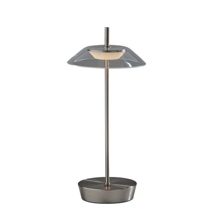 Adesso ADS360 Ako LED Cordless Table Lamp Steel (AD9206-22)