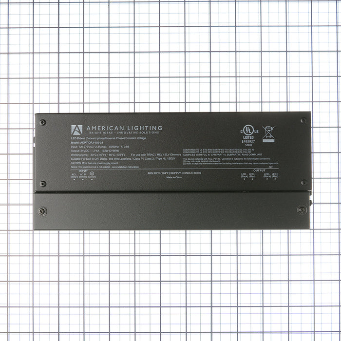 American Lighting 24VDC 192W Phase Cut Constant Voltage Driver With Junction (ADPT-DRJ-192-24)