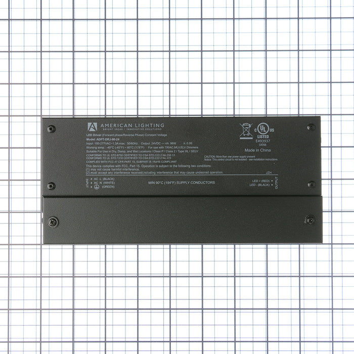 American Lighting 24VDC 96W Phase Cut Constant Voltage Driver With Junction (ADPT-DRJ-96-24)