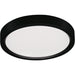 Lotus LED Lights 12 Inch Round Surface Mount Black Edgelit Disk LED 22W CCT Selectable 2700K/3000K/3500K/4000K/5000K 1400Lm 90 CRI (ADS12R9-5CCT-BK)