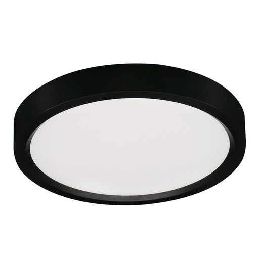 Lotus LED Lights 7 Inch Round Surface Mount Black Edgelit Disk LED 15W 120-277V CCT Selectable 2700K/3000K/3500K/4000K/5000K 900Lm 90 CRI (ADS7R9-5CCT-D-BK)