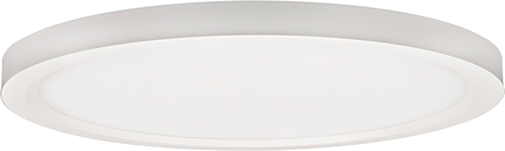 Lotus LED Lights 12 Inch Round Surface Mount White Edgelit Disk LED 22W 120-277V 0-10V Dimmable CCT Selectable 2700K/3000K/3500K/4000K/5000K (ADS12R-5CCT-D010UNV-WH)