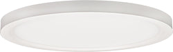 Lotus LED Lights 12 Inch Round Surface Mount White Edgelit Disk LED 22W 120-277V 0-10V Dimmable CCT Selectable 2700K/3000K/3500K/4000K/5000K (ADS12R-5CCT-D010UNV-WH)