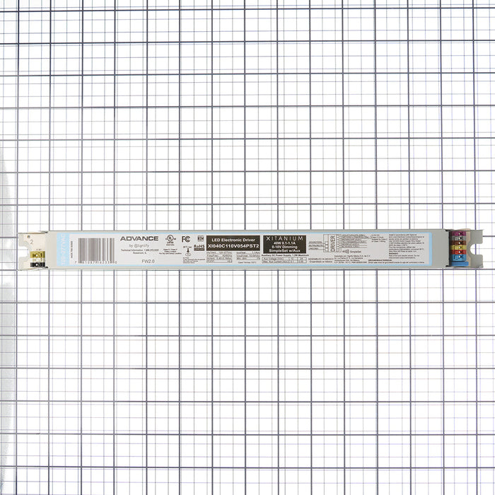 Advance XI040C110V054PST2M Xitanium Linear LED Driver 40W 0-10V Auxiliary 120-277V (#929001780613)