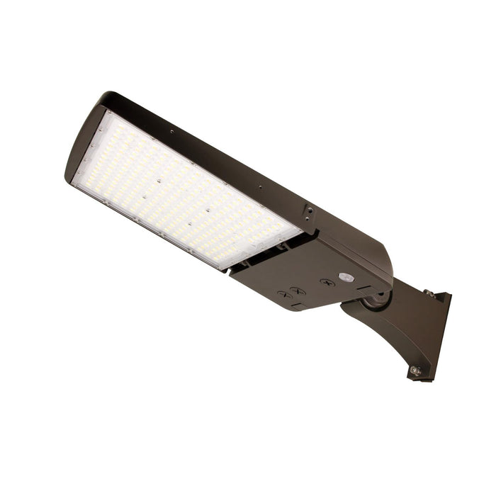 Maxlite 113421 LED Area Light Wattage/CCT Selectable 150W/125W/100W 3000K/4000K/5000K 120-277V Manual And IR Changeable Type III/IV/V Bronze Flexible Arm C-Max Compatible (AE150UMI-WCSBFCR)