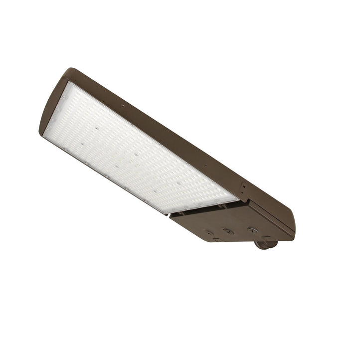 Maxlite 112509 LED Area Light Wattage/CCT Selectable 200W/175W/150W 3000K/4000K/5000K 120-277V Manual Changeable Type III/IV/V Bronze Upper Knuckle Attached (AE200UMC-WCSBXCR)