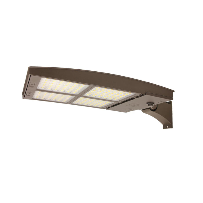 Maxlite 113692 LED Area Light Wattage/CCT Selectable 300W/250W/200W 3000K/4000K/5000K 277-480V Manual And IR Changeable Type III/IV/V Bronze Straight Arm C-Max Compatible (AE300HMI-WCSBACR)