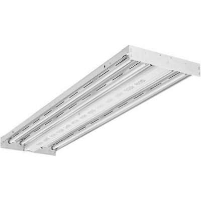 Lithonia I-BEAM Fluorescent High Bay 4-Lamp 54W T5HO Lamps Installed T5 Electronic 1.0 BF Programmed Rapid Start (IBZ 454L ACRP)
