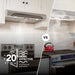 Broan-NuTone Alta 1 Max 350 CFM 30 Inch Under Cabinet Range Hood Stainless Steel (ALT1303SS)