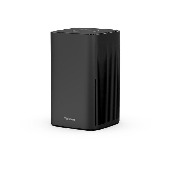 Maxlite 111578 Air Purifier Table Top 25W DC Motor/ 120V With Filter And 6 Foot Power Cord 8.9 X 8.9 X 14.4 Inch Effective Area 218 Square Foot Black Finish (AP215SF3B)