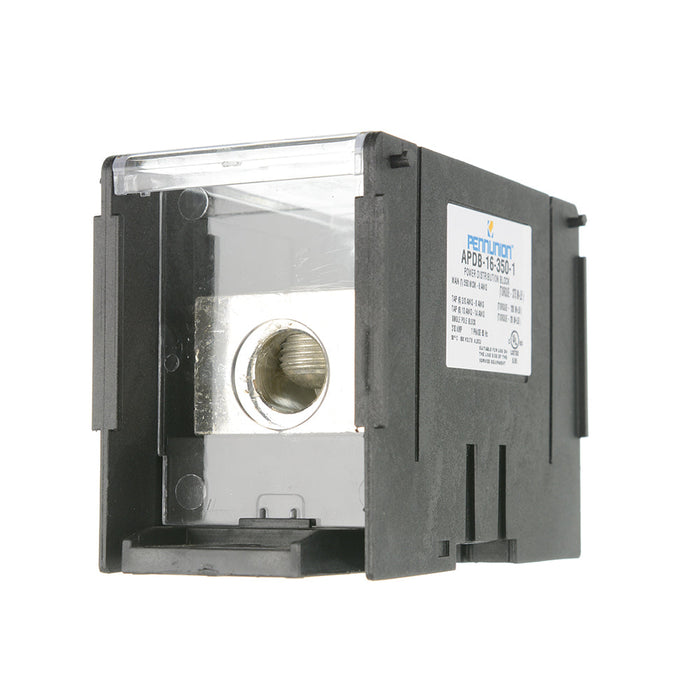 Penn Union Aluminum Power Distribution Block 350 Kcmil 6 AWG (Run) 2/0 AWG 14 AWG (Tap) (APDB163501)