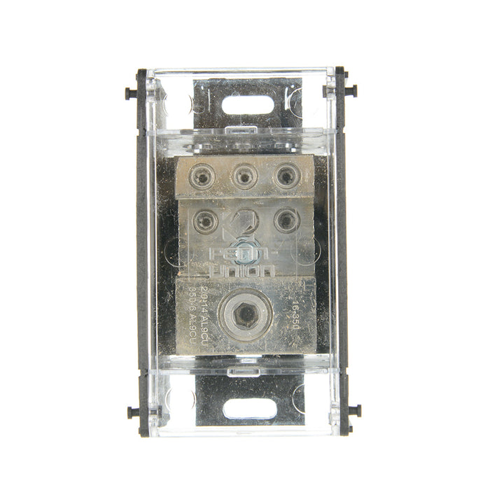 Penn Union Aluminum Power Distribution Block 350 Kcmil 6 AWG (Run) 2/0 AWG 14 AWG (Tap) (APDB163501)
