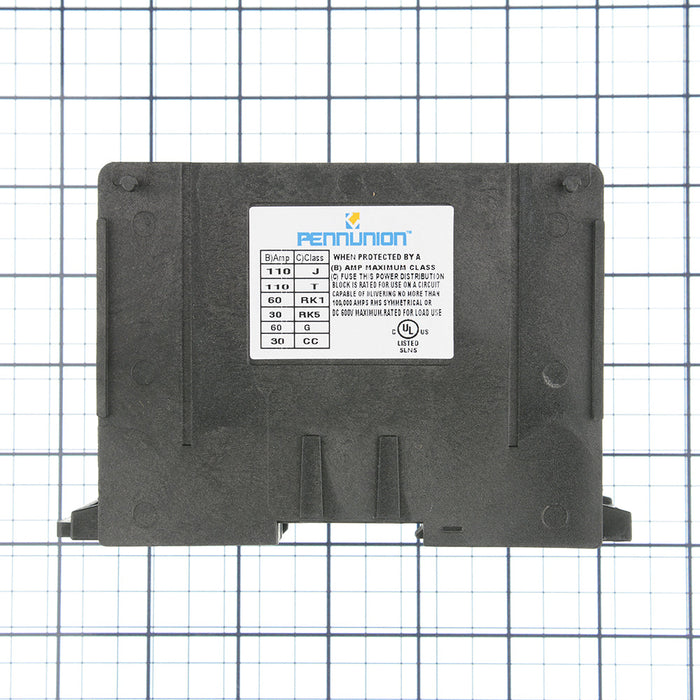 Penn Union Aluminum Power Distribution Block 350 Kcmil 6 AWG (Run) 2/0 AWG 14 AWG (Tap) (APDB163501)