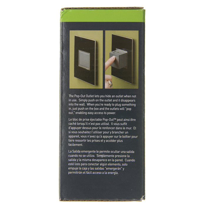 Pass And Seymour Popout 20A Duplex Outlet Kit 1-Gang Gray (ARPTR201GG2)