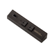 American Lighting Atom Low Profile Power Strip With 1 Receptacle/1 USB Port 120V 10 Inch Black (ATOM-120V-10-BK)