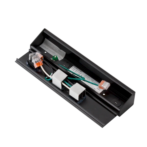 American Lighting Atom Low Profile Power Strip With 1 Receptacle/1 USB Port 120V 10 Inch Black (ATOM-120V-10-BK)