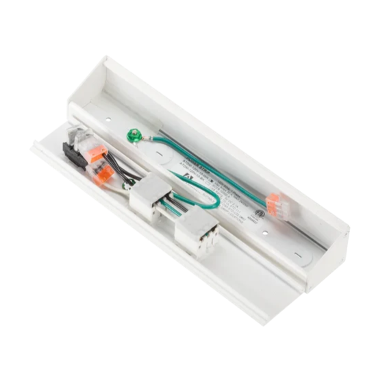 American Lighting Atom 10 Inch Power Strip 2 Receptacles 120V White (ATOM-120V-10-WH)